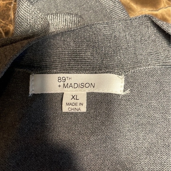 Light Gray Basket Weave Cardigan - Picture 5 of 6